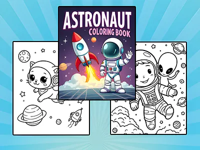 ASTRONAUT COLORING BOOK astronaut coloring coloring book