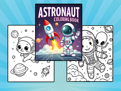 ASTRONAUT COLORING BOOK astronaut coloring coloring book