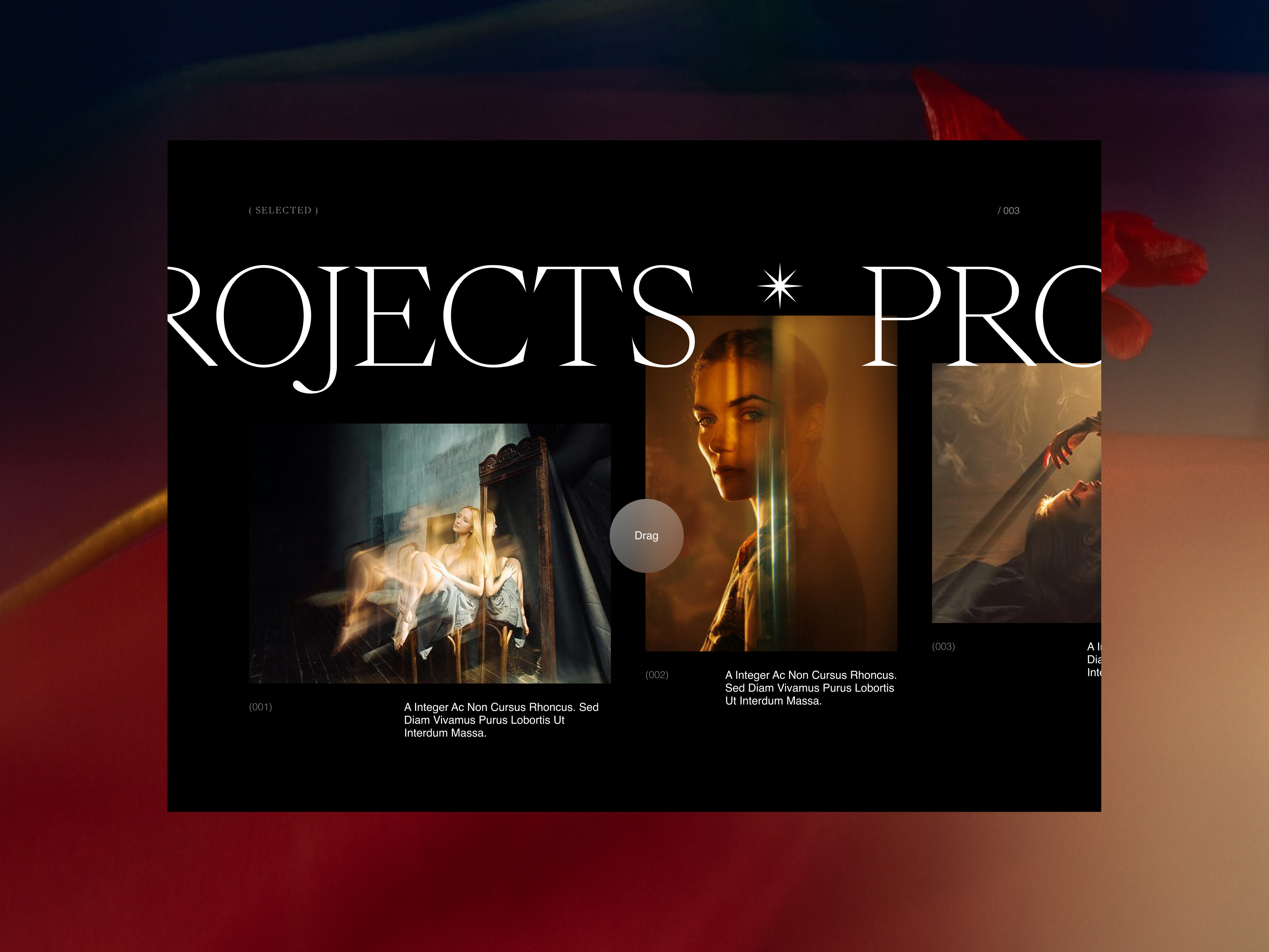 Example of Website Design Per Page