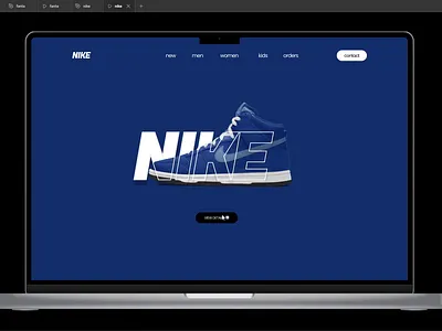 NIKE SHEOS STORE UI/UX DESIGN animation branding graphic design motion graphics ui