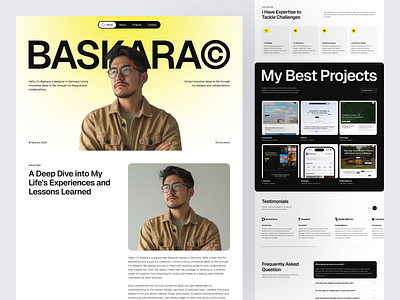 Personal Portfolio Website business creative creative portfolio design freelancer landing page personal personal portfolio portfolio template ui ux website