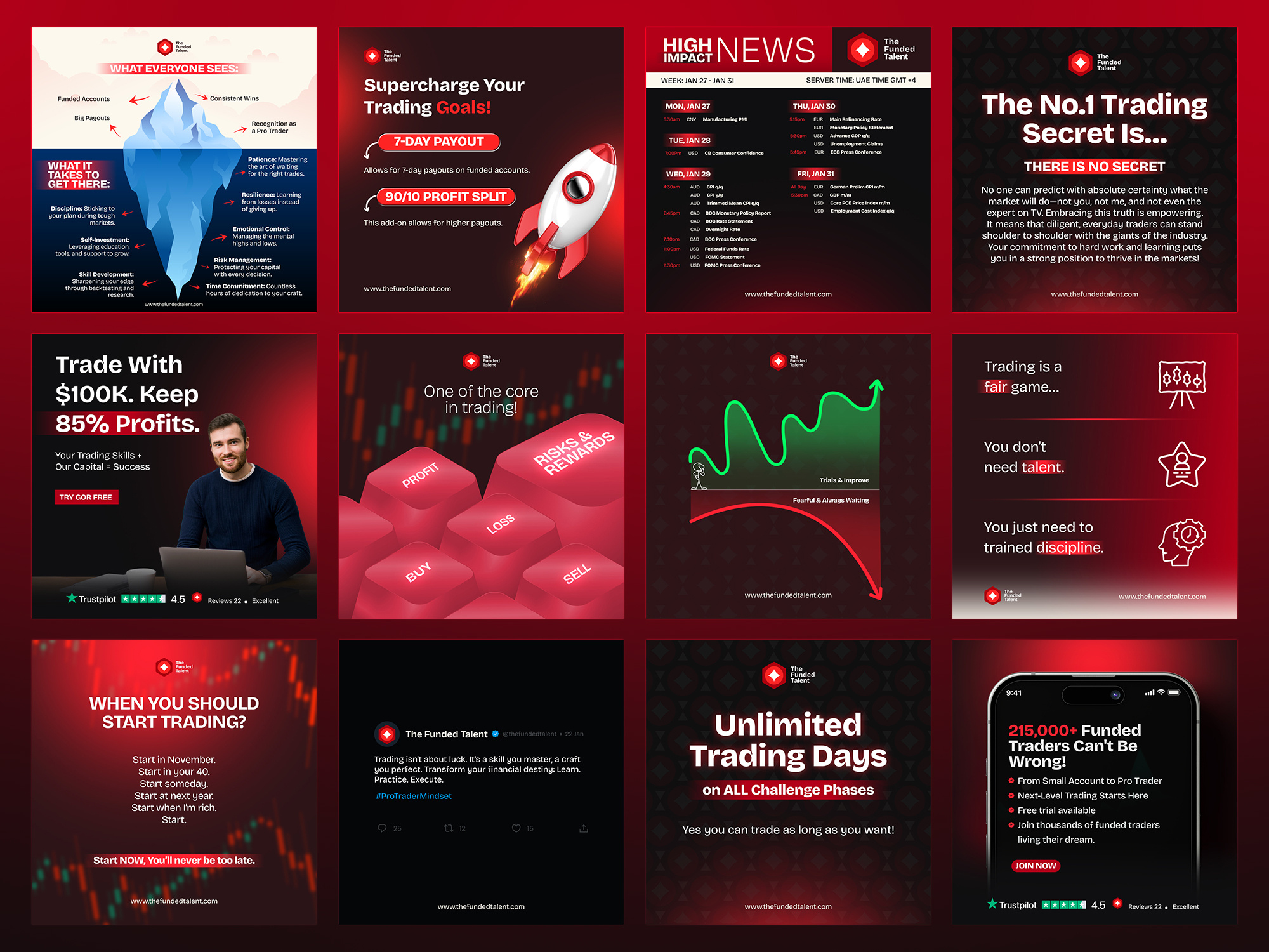 Social Media Posts Design for "The Funded Talent" carousel carousel design design expert graphic designer facebook ads graphic design graphic design portfolio graphic designer instagram feed instagram post instagram template social media ads social media advertising social media banner social media design social media post social media posts