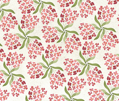 Flower Pattern ✷ adriatic botanic cake chalk coffee concept illustration pattern watercolor