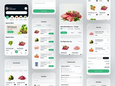 Grocery Mobile App UI UX Design | Online Shopping App best shot daily needs app delivery ecommerce app food food delivery app grocery grocery app grocery delivery grocery online grocery store mobile app ui online grocery online store product listing ui shop shopping app supermarket vegetables woocommerce