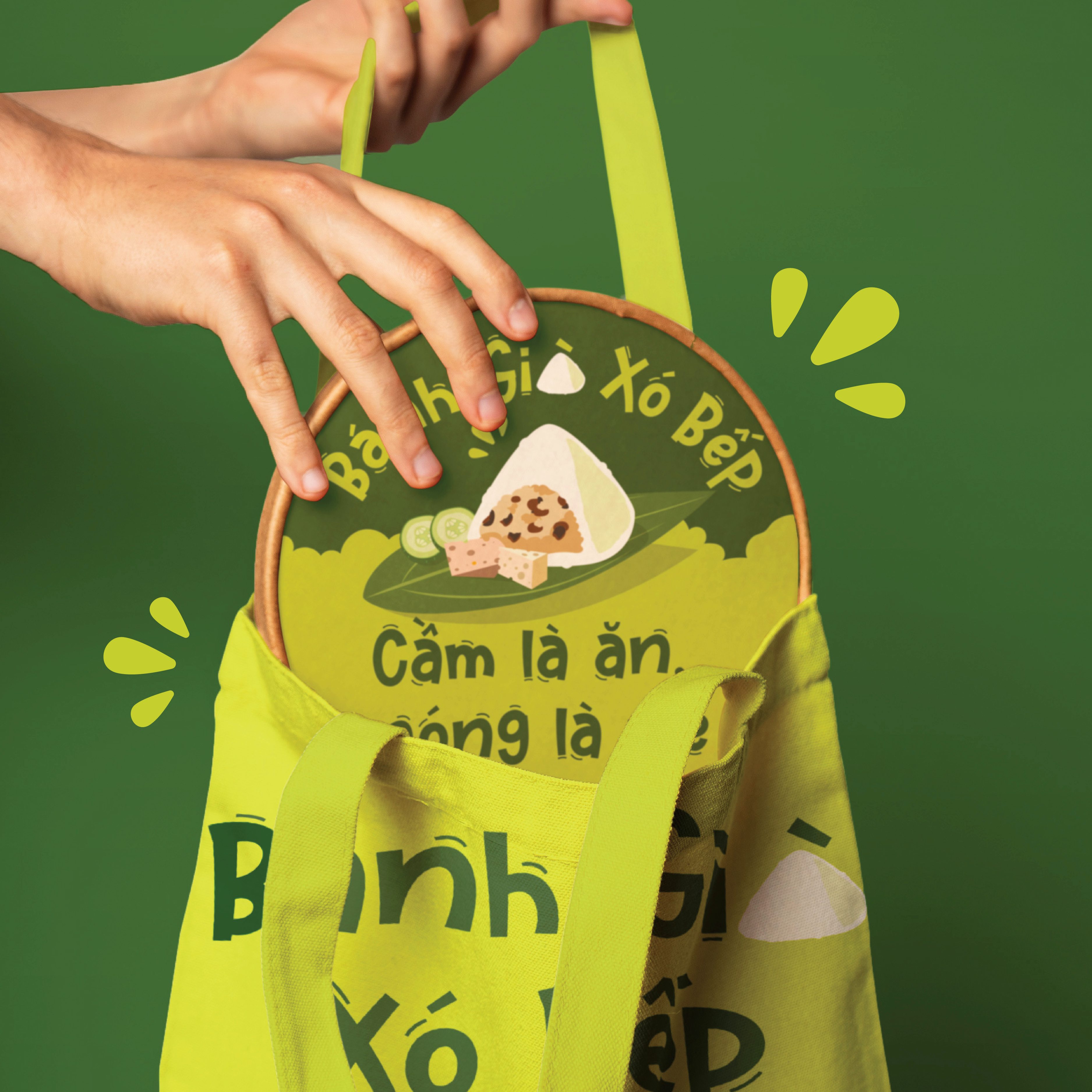 BÁNH GIÒ XÓ BẾP BRAND IDENTITY branding design graphic design illustration logo logo design