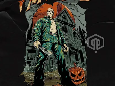 I'M HOME - JASON VOORHEES artwork branding commissionwork design illustration illustrator logo outdoorapparel tshirt ui