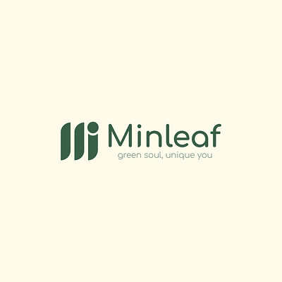 Minleaf - Logo Design for a Plant Shop branding design eco friendly green icon logo design minimalist modern nature plant shop sustainable