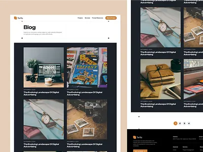 Creative Blog Page 3d animation branding creativ blog page dribbble figma graphic design logo motion graphics ui