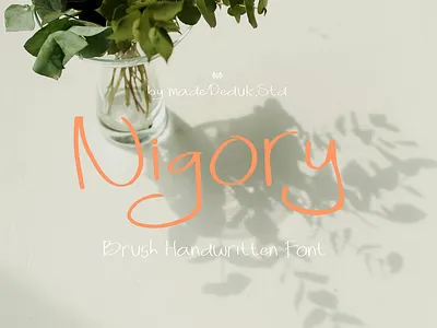 Nigory Handwritten Font branding brush font cartoon font christmas font classic lettering coffee font comic font fashion font feminine font hand drawn font handwritten font invitation font lettering logotype love font menu font nostalgic font signature webfont wedding font