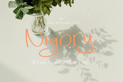 Nigory Handwritten Font branding brush font cartoon font christmas font classic lettering coffee font comic font fashion font feminine font hand drawn font handwritten font invitation font lettering logotype love font menu font nostalgic font signature webfont wedding font