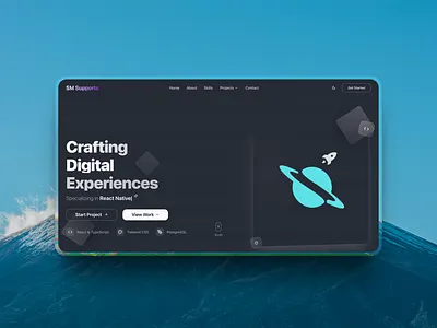 Digital Portfolio & Full-Stack Developer Showcase icon design