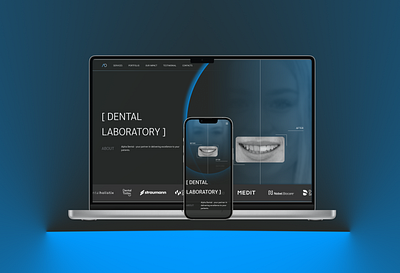 Web and Mobile Design for Dental Laboratory ai image generation blacktheme dental dentaldesign graphic design healthcare mobiledesign mobileui moderndesign portfoliodesign prototyping responcivedesign styleguide ui uidesign uniquedesign userfocuseddesign uxdesign webdesign wireframing