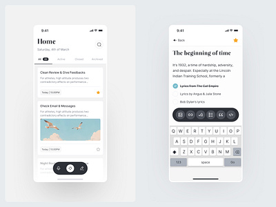 AI note-taking applications add notes ai app clean concept design event mobile note note taking saas taking to do ui ux voice website working working tools