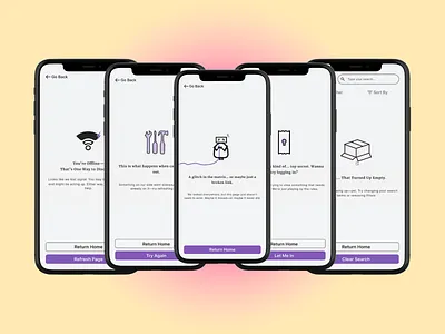 Error? Nah, It's a Feature 403age 404page 500page dribbbleshots figma illustration madewithfigma microcopy mobiledesign ui uidesign uxuidesign webdesign