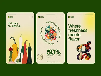 Golden Harvest - Branding brand identity branding creative logo food logo fresh food logo goldenharvest grocery shop grocery store healthyliving logo l logo design logomark modern logo organicfood ui