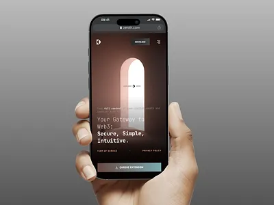 Zenith - Web3 Wallet Website (Mobile) landing page minimalist responsive responsive design ui design wallet web design web3