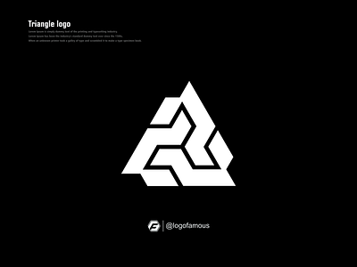 Triangle logo design idea abstract branding design game gamerslogo graphic design illustration logo logofamous logoforsale monogramlogo ninja trianglelogo ui ux vector