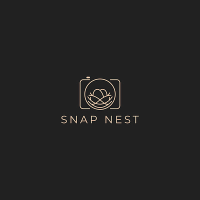 SNAP NEST: Nest + Camera Icon Concept brand identity branding camera design design logo flat graphic design icon illustration logo logo design logos logotype minimal modern nest simple timeless unique