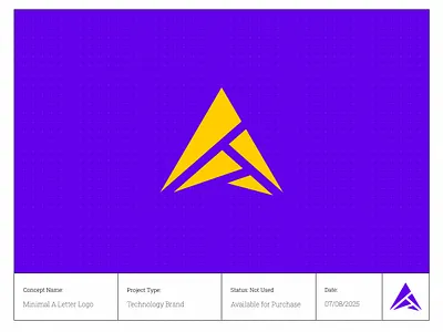 Minimal A Letter Logo – Perfect for Tech Startups. Up For Sale! abstractlogo aistartuplogo aletterlogo blockchainlogo brand identity deisgner brandidentity branding cryptologo fintechlogo innovativelogo logo logo designer logodesign logoforsale minimallogo modernlogo saaslogo startuplogo techlogo technologylogo