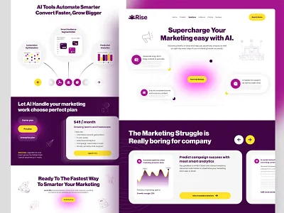 Marketing SaaS Website - Web Desgin - Landing page branding dribbble figma landing page graphic design homepage ui landing page marketing saas website marketing website minimal landing page saas design saas website ui designer ui ux design web designer webdesign website designer website mockup website ui