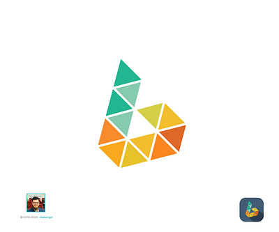 Letter B logo mark b colorful logo b geometric logo b gradient logo b logo b negative logo b triangle logo behance branding colorful creative design dribbble graphic design illustration letter b logo lettering logo logo design minimal modern logo