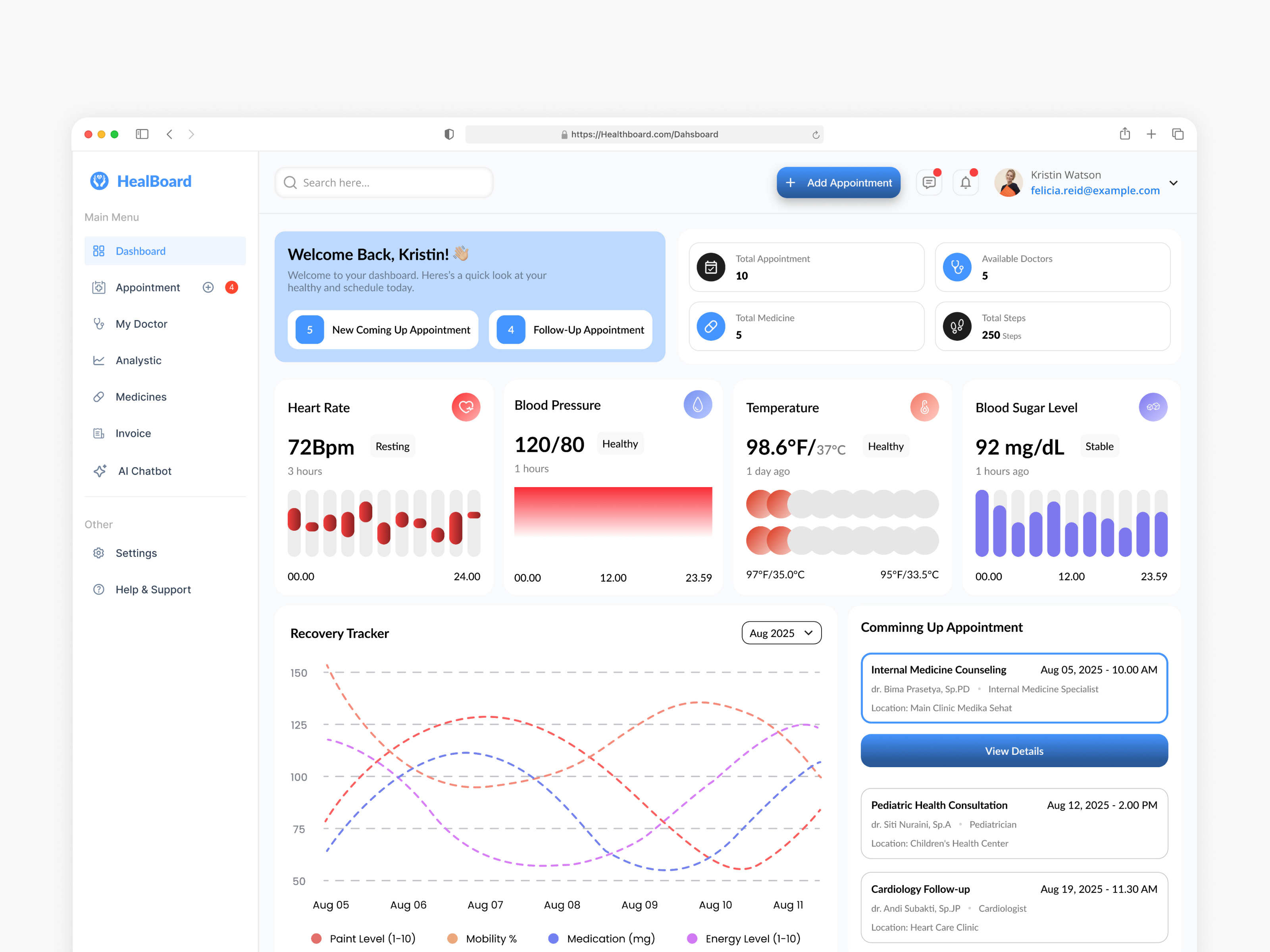 Example of Modern Dashboard & Saa S Product Design 
