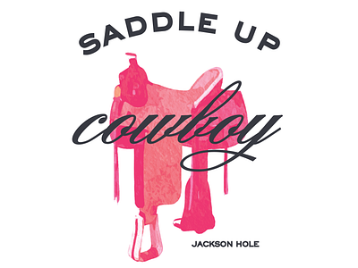 Saddle Up Cowboy – Western Apparel Illustration adobe apparel design branding design graphic design illustration licensed artwork logo logo design typography ui vector western