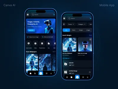 Design Flow Reinvented – Canva AI UX/UI Exploration ai design ai powered ui app redesign canva ai clean interface creative app design assistant minimal design mobile app ui mobile ui concept smart tools ui ux exploration uxinspiration