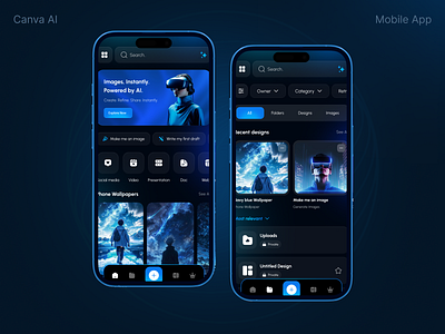 Design Flow Reinvented – Canva AI UX/UI Exploration ai design ai powered ui app redesign canva ai clean interface creative app design assistant minimal design mobile app ui mobile ui concept smart tools ui ux exploration uxinspiration