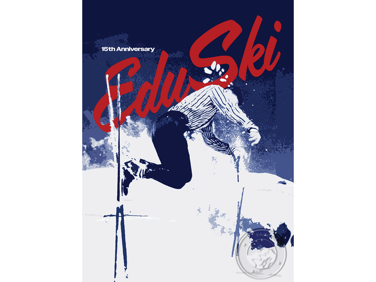 Powder & Print – EduSki Vintage Poster Design by Brady Pattee on Dribbble