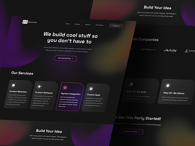 YT Solutions: Website Design For Digital Agency 🔥 agency agency landing page agency website company website creative dark theme digital digital agency digital design studio digital product landing page portfolio website responsive ui ux design uiux designer web web ui website website design website ui