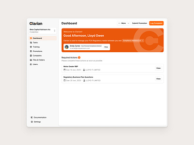 Compliance Dashboard admin panel clean component library dashboard design system flat interface design layout system minimal responsive ui saas shadcn shadcnui sidebar ui tailwind ui kit user management web app ui