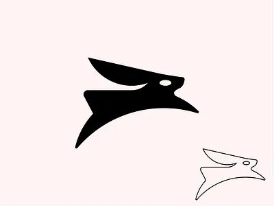 Rabbit Logo animal logo branding creative logo creative rabbit logo fashion logo logo logo design logo idea logo rabbit minimal logo rabbit rabbit logo rabbit logo design rabbit minimal logo wordmark logo