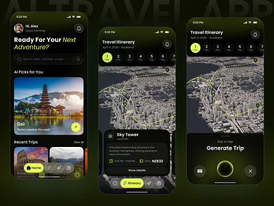 AI Travel Assistant App – Plan Smarter, Travel Better ai ai app ai travel app al assistant app app design el assistant ui explore with ai ios mobile mobile app product design travel travel assistant ui travel planner app trip planner