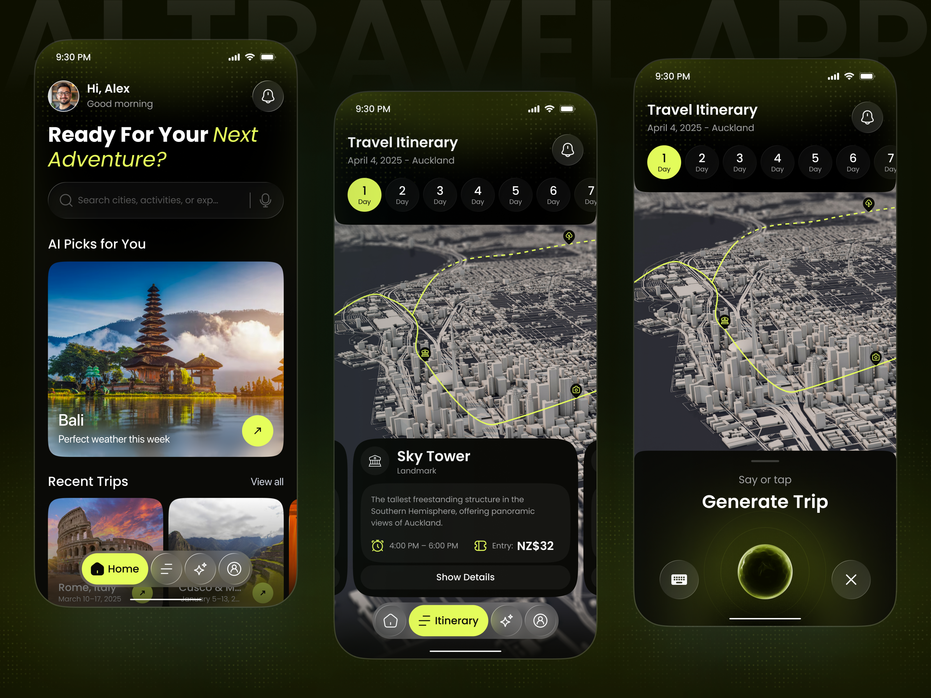 Example of Ai Travel Mobile App And Development