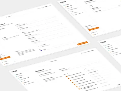 Onboarding & Notifications Settings admin panel clean component library dashboard flat form ui interface design layout system minimal onboarding flow responsive ui saas shadcn shadcnui sidebar ui tailwind ui kit web app ui