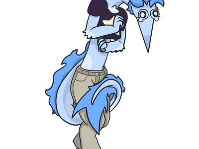 Loam Sparkle digital art original character vector worm