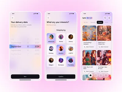AI Mobile App Design ai ai app ai app design ai assistant ai chatbot ai voice aichatapp app app design app home page artificial intelligence chat app conversational ai interface mobile mobile design onboarding smart ai smart assistant voice recognition