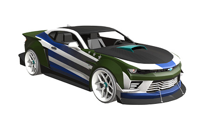 2022 Chevrolet Camaro 3D Model High-Quality Sports Car Model 3d animation graphic design logo motion graphics ui