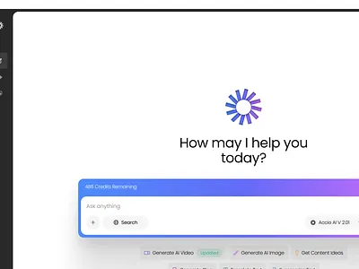 Accio AI - AI Chat Assistant ai chat clean gradient graphic design light mode modern ui