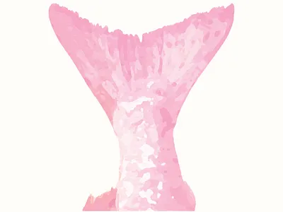 Bubblegum Fish Tail adobe apparel design branding design digital art graphic design illustration licensed artwork logo logo design merch painting print ui vector watercolor