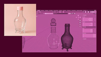 Baroque Bottle in Blender