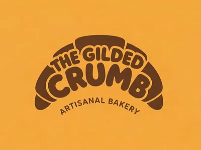 The Gilded Crumb - Artisanal Bakery Logo & Brand Identity bakery logo branding creative icon illustration logo logodesign
