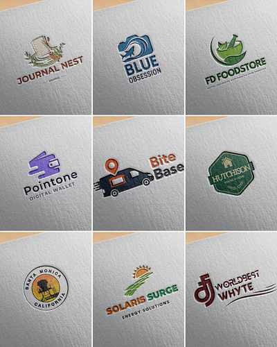 Logo Design Exploration | Clean Vector Marks brand designer branding flat logo graphic designer identity design logo logo collection logo design logo grid modern logo nigerian designer visual identity
