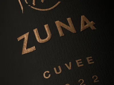 Zuna wines - wine label design label design packaging design print design wine design wine label design