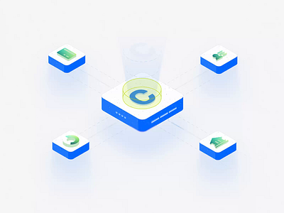 Creden - Financial Component Illustration 3d illustration animate b2b bank banking clean clean design component dipa inhouse finance fintech illustration modern design saas startup ui ui design uiux wealth