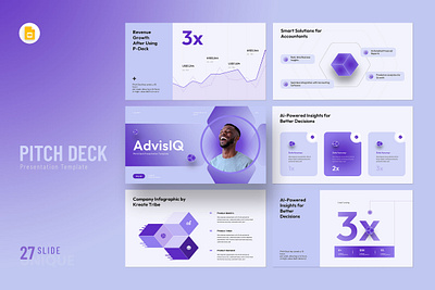 Accounting Advisory Pitch deck advice analysis chart company graph graphic design marketing pitch deck report strategy trade