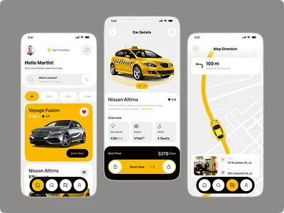 RideCab - Online Taxi Booking App 🚖 android booking car design driver figma design grab ios map view mobile app ride app ride sharing taxi app taxi booking taxi booking app taxi renting taxi service uber app ui ux design