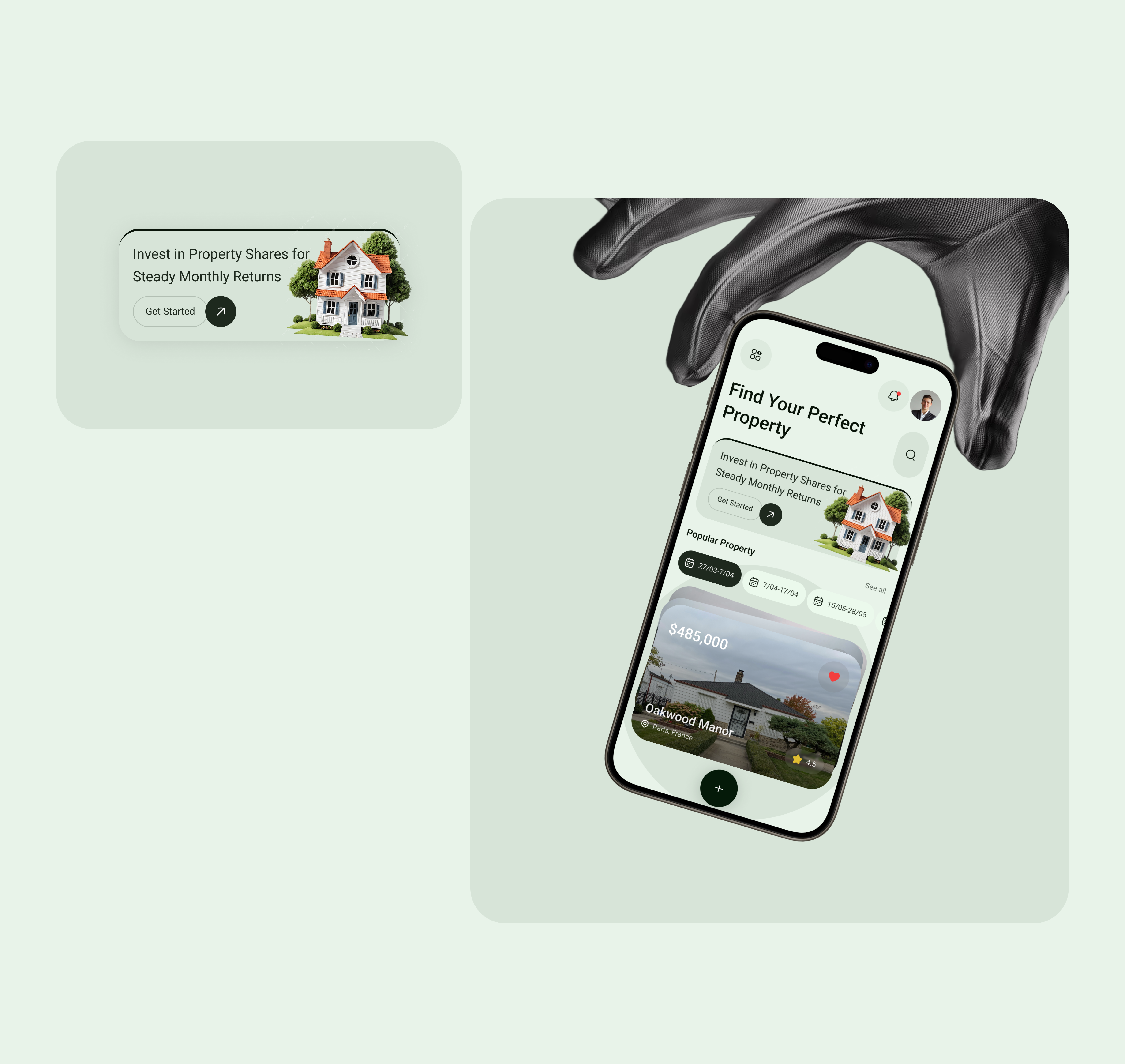 InvestEase - Real Estate Mobile App app b2b crm design estate interface investment investment app management mobile mobile app product property property investment proptech real estate saas service ui ux