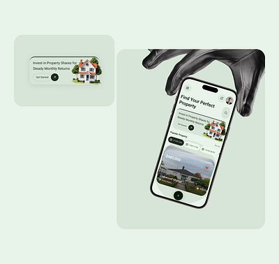 InvestEase - Real Estate Mobile App app b2b crm design estate interface investment investment app management mobile mobile app product property property investment proptech real estate saas service ui ux